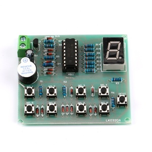 NE555 8 yolları dijital yanıtlayıcı kitleri elektronik bileşen CD4511 kaynak lehimleme uygulama kurulu PCB deney DIY kiti - Product Image 5