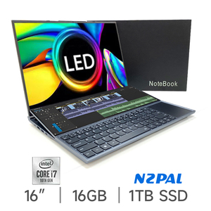 ZenBook Pro DuoLEDラップトップ第10世代IntelCore i7 <span class=keywords><strong>i9</strong></span> 2K LED 64GBRAMゲーミングラップトップ - Product Image 1