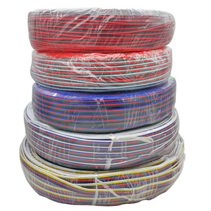 LED şerit ışıkları tel bakır güç kablosu 2 3 4 5 6 Pin way çekirdek lamba bağlantısı 0.3 0.5 0.75 düz mm - Product Image 1