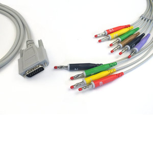 Plinma OEM <strong>Medical</strong> Supplier Compatible with Mindray DECG-03A One-Piece 10-Lead ECG Patient Cable EKG Cable Lead Wire AHA or IEC - Product Image 3