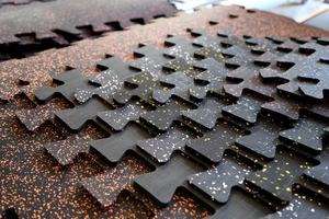 Tất Cả 100% Cao Su Liên Khóa Mat 30Mm Epdm Cho Sàn Phòng Tập Thể Dục Và Thảm Tập Thể Dục Thảm Phòng Tập Thể Dục Thương Mại Sàn Cao Su - Product Image 4