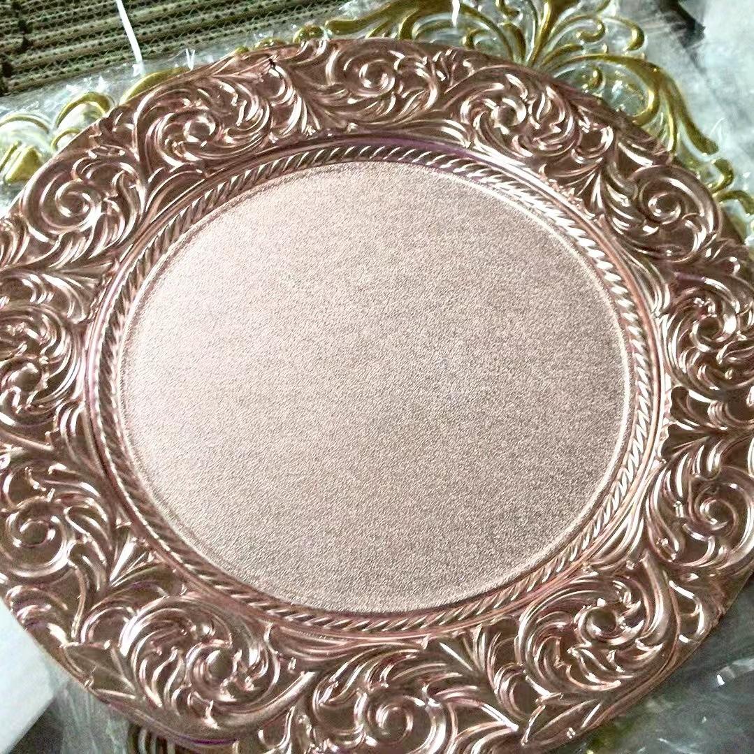 Shiny double-sided electroplated rose gold