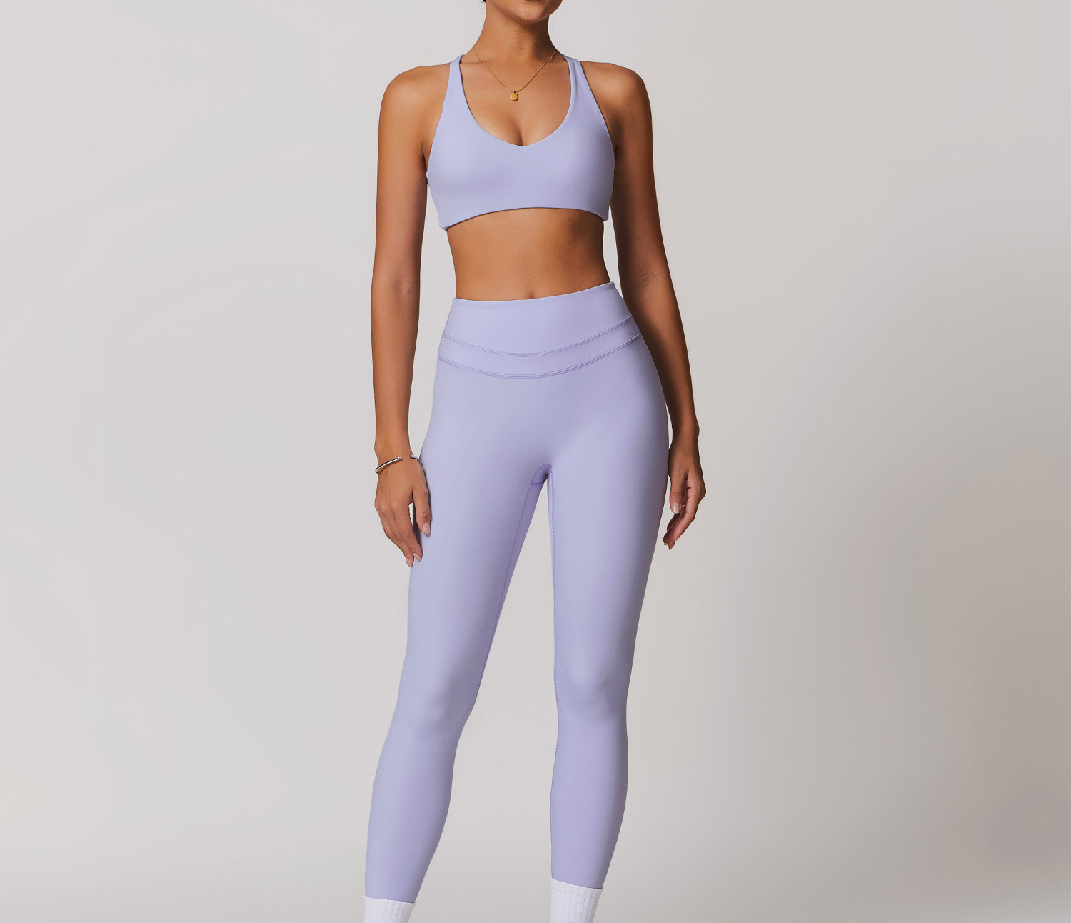 pantalon de soutien-gorge violet
