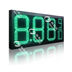16 pollici a led gas prezzo del carburante segno 7 segmenti display a led di grandi dimensioni prezzo digitale pannello di visualizzazione - Product Image 2