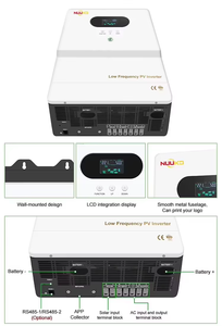 NUKO OFFハイブリッド1-6kWソーラーインバーター単相DC/ AC入力MPPT正弦波オールインワンソーラーパワーハイブリッドインバーターWIFI付き - Product Image 2