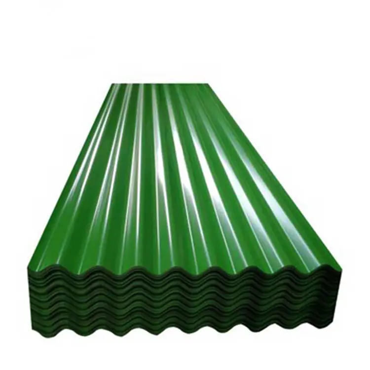 Matériau de construction métallique prépeint ondulé Feuille de toiture enduite de couleur au meilleur prix