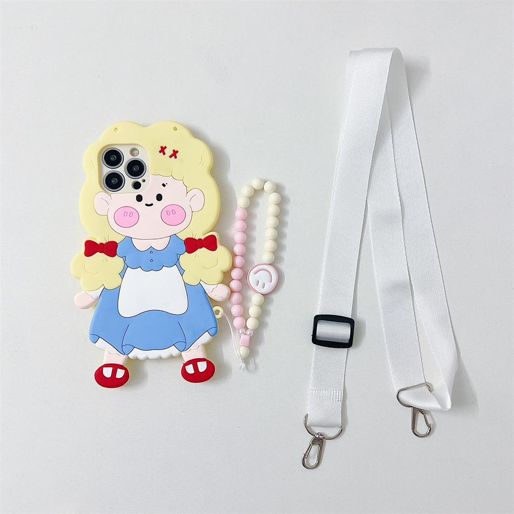 Blue (Case&Chain&Crossbody Strap)