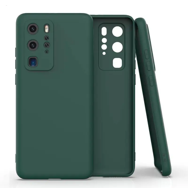 Capa de silicone macio para celular huawei, acessório para celulares huawei p40 pro lite, 5g, p50, honor 30 pro 9 lite