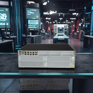 เราเตอร์เครือข่าย ISR4461/K9 1000Mbps โมเด็มแบบมีสาย QoS Firewall VPN คุณสมบัติไร้สายรองรับ5G Wi-Fi 4G ซิม