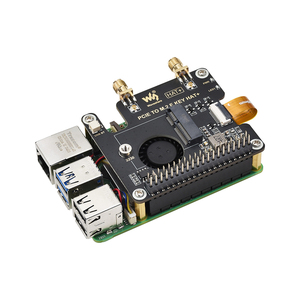 PCIe a M.2 E KEY HAT para Raspberry Pi 5 Compatible con NGFF (M.2 E Key) NIC inalámbrico compatible con conexión USB Bluetooth HAT +