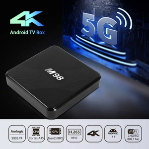 M98 HD 4K смарт-ТВ устройство Android 12 Amlogic S905 2 ГБ 16 ГБ с AV1 ATV двойной Wi-Fi 2,4G 5G BT5.0 iptv мультимедийный плеер TV приставка - Product Image 4
