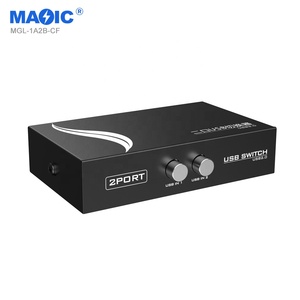 Neuheit USB Switch USB 2.0 2 in 1 out 480 Mbit/s Metall USB 2.0 Switch Sharer für Drucker Computer - Product Image 1