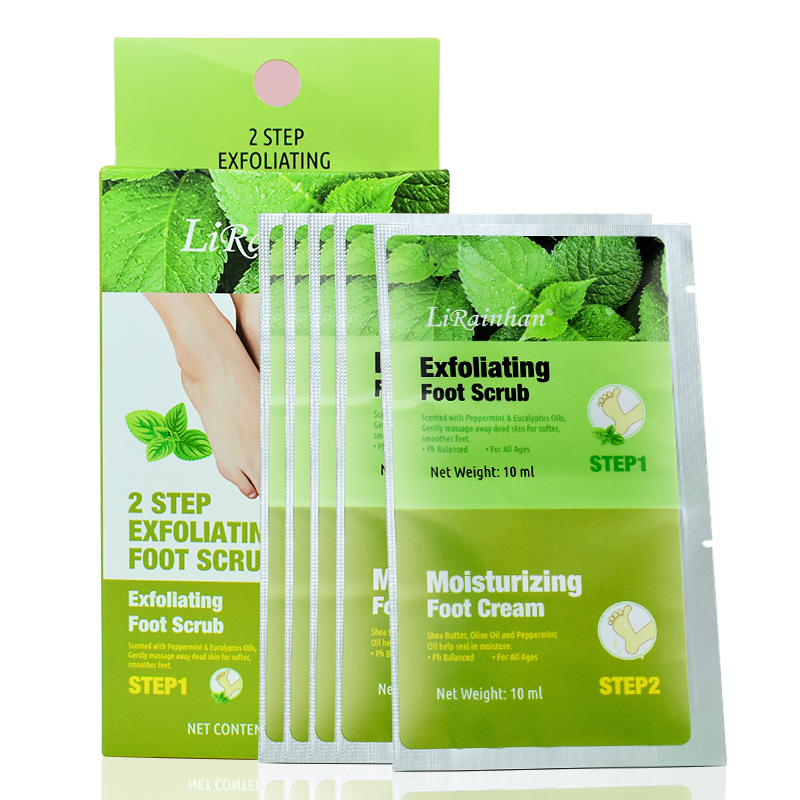 2 pasos pie exfoliante