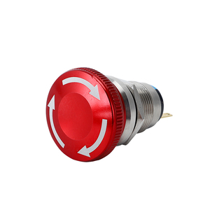 19ミリメートルEngine Push Start Telemecanique Lockable Weatherproof Emergency Stop Switch Push Button - Product Image 4