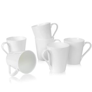 卸売12オンス昇華セラミックブランクラテマグシンプルセラミックコーヒーマグカスタマイズDiyホワイトティーカップ
