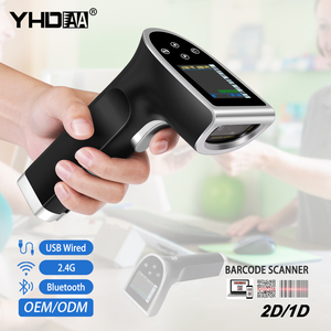 YHDAA 2D <strong>Bluetooth</strong> With Color LCD Screen <strong>Android</strong> IOS System Barcode Reader Qr <strong>Code</strong> Barcode <strong>Scanner</strong> with Display - Product Image 1