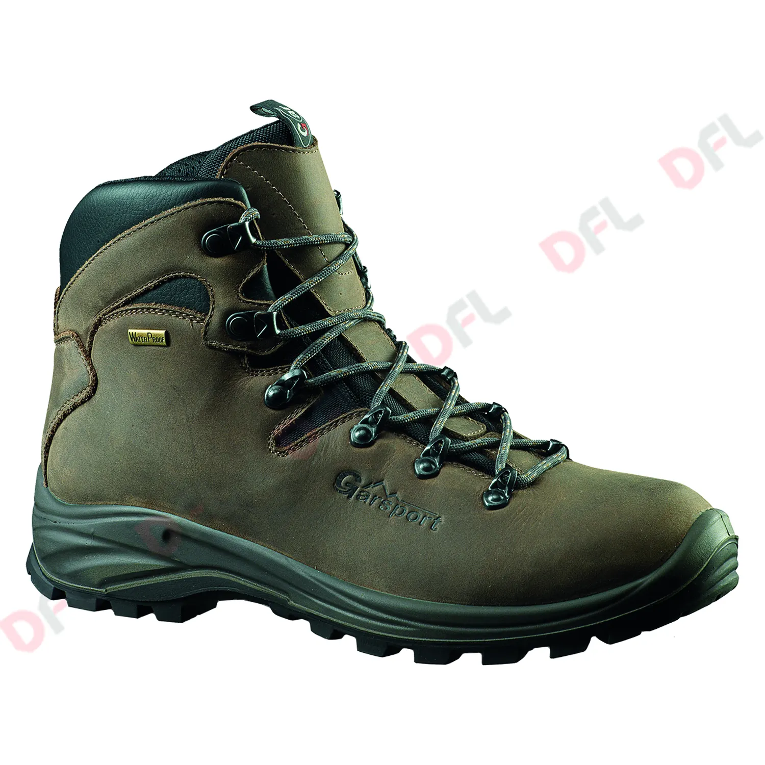 Excellent Quality Brown Color Waterproof And Breathable Hiking Boots With Removable Insole For Adult