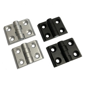 औद्योगिक समायोज्य 3040 जस्ता मिश्र धातु कैबिनेट दरवाजा हिंज चांदी/काला रसोई आउटडोर कार्यशाला गोदाम उपकरण थोक - Product Image 2