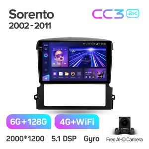 TEYES CC3 2K Leitor de DVD do carro para Kia Sorento BL 2002-2011 9 Inch Auto Electronics Android Car Radio DVD Player