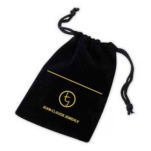 Özel Logo İpli ambalaj çanta kılıfı küçük yumuşak lüks özel takı hediye kadife çanta kılıfı - Product Image 5