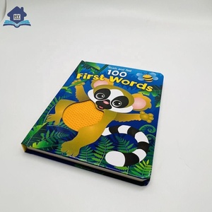 Fabrika çevre dostu çocuklar ciltli hayvanlar dokunmatik ve hissediyorum 100 ilk kelimeler kurulu kitaplar toptan özel kitap baskı - Product Image 2