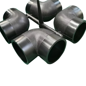 Factory Direct Sales Polyfusion Mechanical <strong>Parts</strong> &amp; Fabrication Services Butt Welding 22.5 30 45 90 Degree Elbow Pe Pipe - Product Image 1