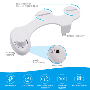 OEM/ODM Modern ABS mekanik soğuk su bide olmayan elektrikli çift memeleri için arka/ön yıkama bide tuvalet eki banyo - Product Image 2