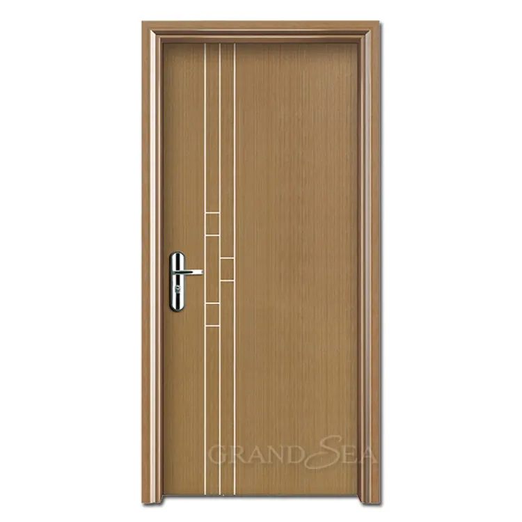 Painel composto de alumínio de porta, painel de alumínio de grão de madeira comercial, porta de madeira de melamina