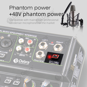 Debra Audio D4-LIVE Professional 4-Channel SoundCard with 16DSP BT5.0 Reverbe for Pc Smartphone <strong>Recording</strong> - Product Image 4