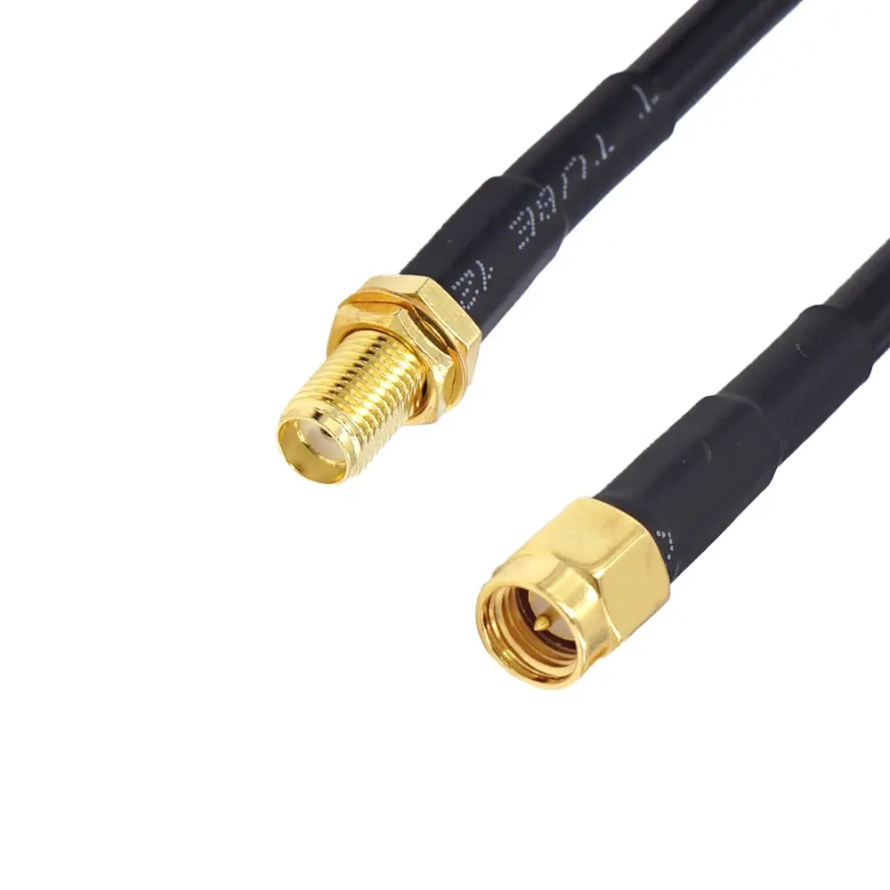 Ensamblaje de Cable Coaxial de Mini transmisión de señal, Lmr200, Lmr400, RG174, macho, SMA, RF, rfid, rf, conjuntos de cables