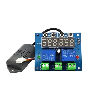 Termostato Digital LED, Control de temperatura y humedad, termómetro, higrómetro, controlador, módulo de relé, salida Dual, Auto