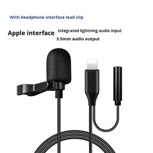 Mini Có Dây <span class=keywords><strong>Lavalier</strong></span> <span class=keywords><strong>Microphone</strong></span> Ít Bee Giảm Tiếng Ồn <span class=keywords><strong>Microphone</strong></span> Cho Live Streaming Thực Phẩm Xem Xét Di Động Ghi Âm Phỏng Vấn - Product Image 3