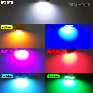 ไฟ DC12V T5หน้ารถ1210 3SMD แผงหน้าปัดไฟ LED แสดงสถานะ3LED ไฟอ่านหนังสือไฟตกแต่งรถยนต์มี7สี - Product Image 6