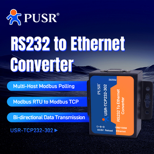 Módulo Ethernet integrado RS232 a TCP IP Convertidor Ethernet Serial Device Server Modbus Gateway, 1 unidad