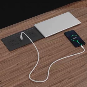 Enchufe deslizante Universal multifuncional, toma de corriente de escritorio con USB - Product Image 5