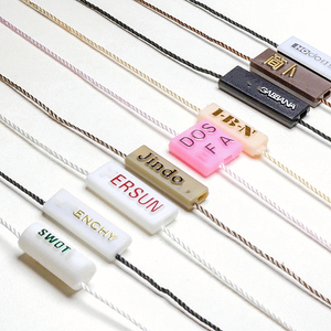 Custom logo Emboss Garment Wax <strong>Loop</strong> Hangtag <strong>hang</strong> Tag <strong>String</strong> Cotton <strong>String</strong> - Product Image 1
