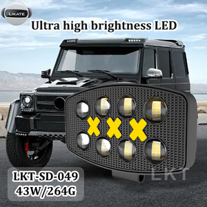 Lkt 2025 yeni 5.5 inç yüksek güç 43w 6 modları ile özgünlük Led spot Oval şekil işık aksesuarları flaş sürüş işık - Product Image 5