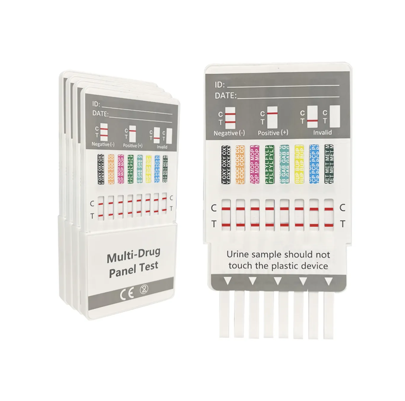 Kit de detección de drogas, 5 paneles, Multi anzuelo, prueba rápida de drogas