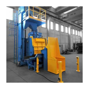 Çelik yapıların kireç çözücü için yüksek üretim büyük etek boyu paletli kumlama makinesi - Product Image 6