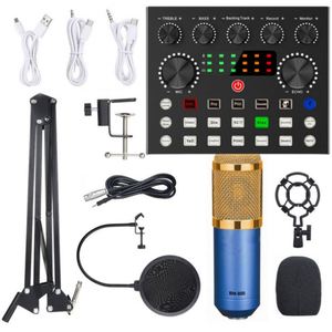 专业BM800微型USB声卡便携式台式USB麦克风，用于会议录音教学，带CE证书