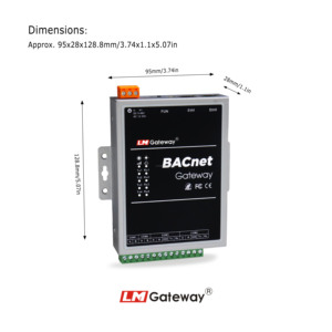 Il Gateway BACnet 414 il controller Gateway intelligente gestisce centralmente i convertitori di dispositivi seriali dell'acquisizione dati - Product Image 3