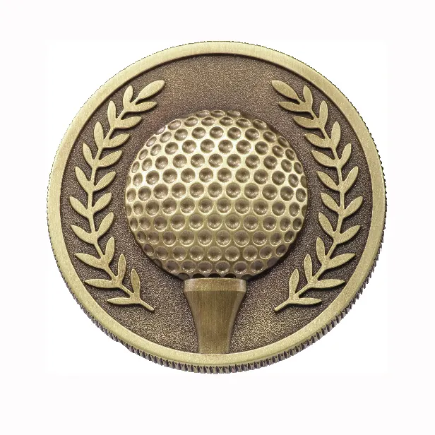 Noble personalizado Metal Golf medalla insignia moneda regalo de negocios deporte al aire libre un agujero en un trofeo premios Golf medalla moneda