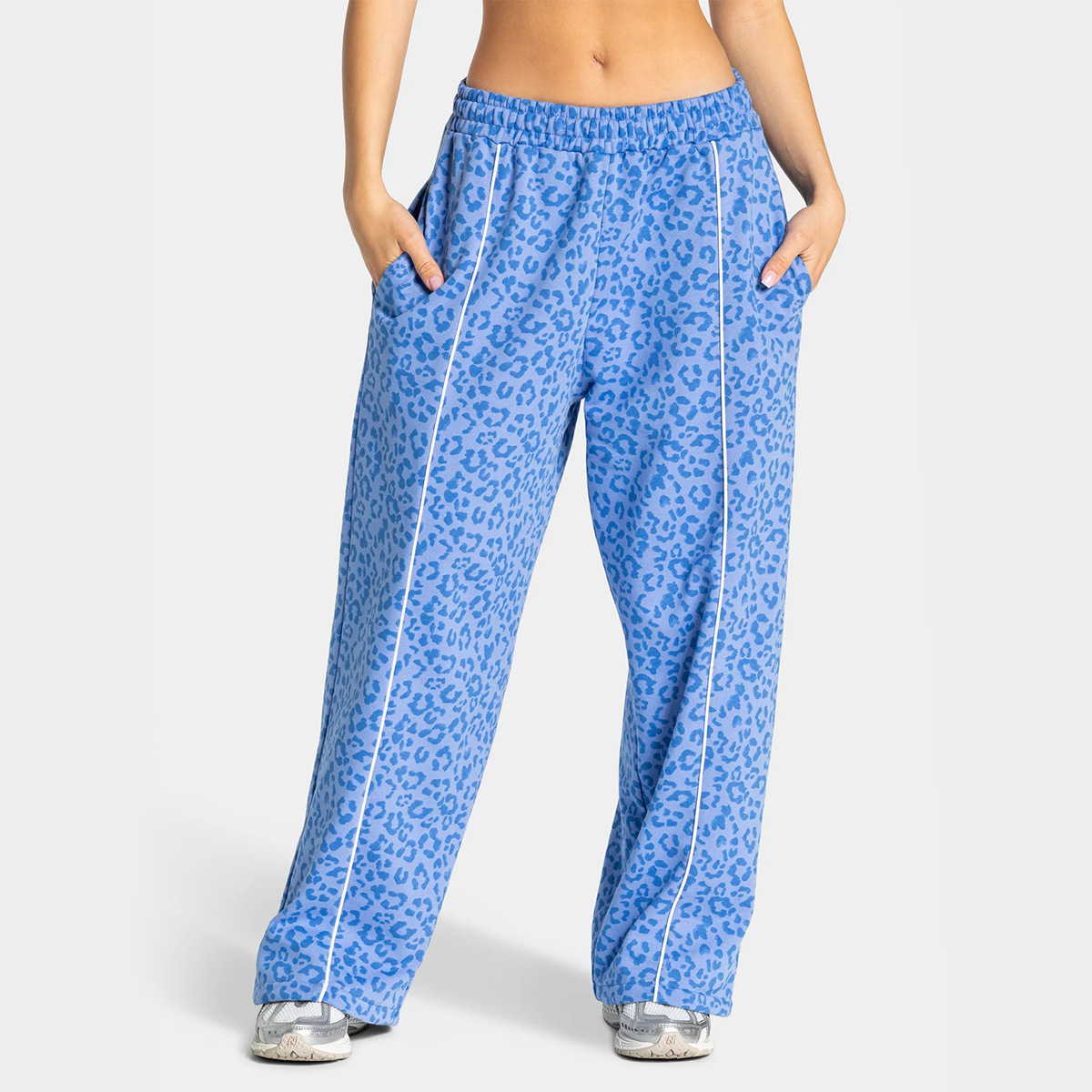 Stampa leopardata blu