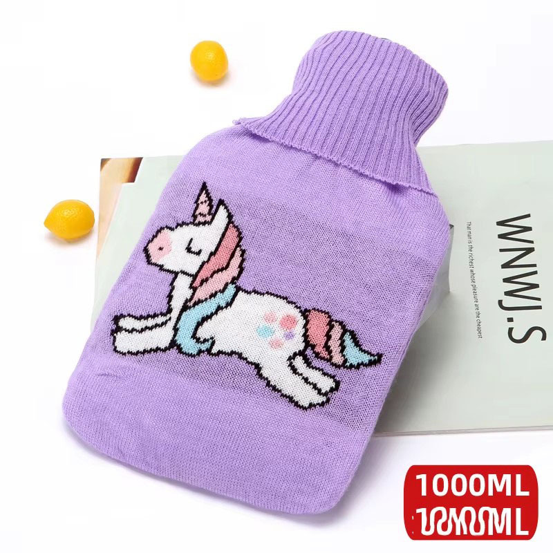 Colorful---Purple Unicorn +Single knitted fabric cover