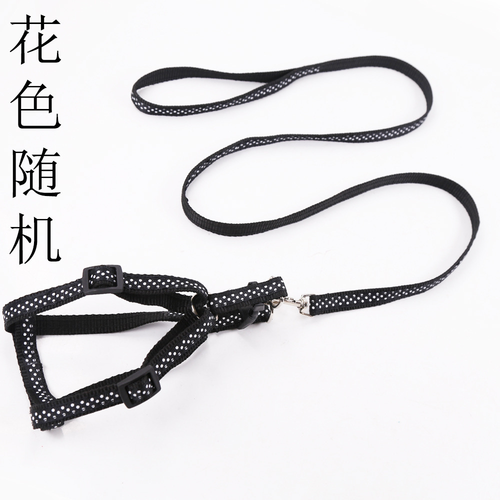 Sangle de poitrine imprimée avec corde de traction noire