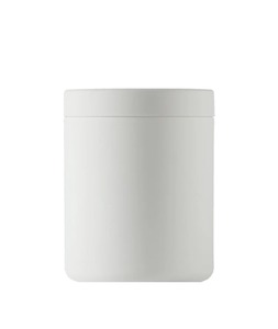 Plastic <strong>canister</strong> with lid 32oz hdpe black soft touch food supplements packaging plastic screw cap Aplus Packaging