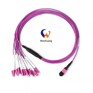MPO/<strong>MTP</strong> Optical Fiber Patchcord 3M 8Core 12core 24core PVC LSZH SM 9/125um G.652DMM <strong>Trunk</strong> Cable Fiber Optic Patchcord OEM ODM - Product Image 3