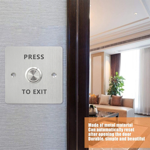 Interruttore di rilascio della porta del pulsante dell'uscita del pannello metallico dell'acciaio inossidabile per il sistema di controllo accessi - Product Image 3
