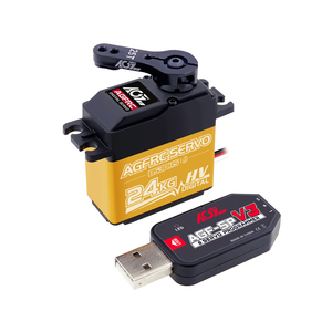 Hot Sales AGFRC Guter Preis Langlebiges Metall getriebe 24kg hohes Drehmoment 0,19 s 8,4 V HV Gebürsteter programmier barer digitaler Servo RC RTR-Auto roboter
