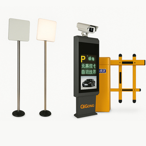 UHF ANPR система парковочных ворот с распознаванием номерного знака светодиодный дисплей умный контроль доступа с напольной лампой - Product Image 2